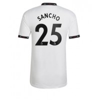 Manchester United Jadon Sancho #25 Fotballklær Bortedrakt 2022-23 Kortermet